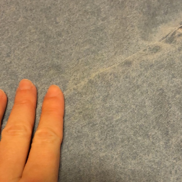 Light Denim Midi Skirt With Elastic Waist - Picture 6 of 7